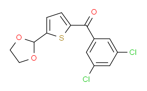 CAS No. 898778-96-6, 2-(3,5-Dichlorobenzoyl)-5-(1,3-dioxolan-2-yl)thiophene