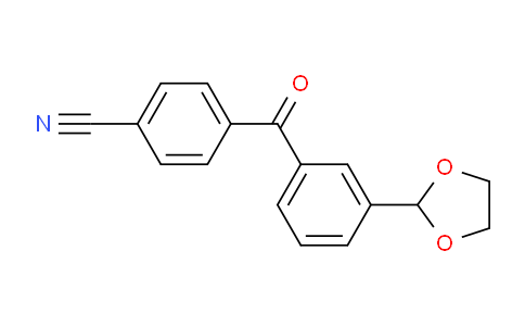 CAS No. 898778-97-7, 4'-Cyano-3-(1,3-dioxolan-2-yl)benzophenone