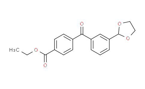 898779-06-1 | 4'-Carboethoxy-3-(1,3-dioxolan-2-yl)benzophenone