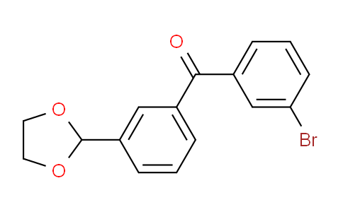 CAS No. 898779-15-2, 3-Bromo-3'-(1,3-dioxolan-2-yl)benzophenone