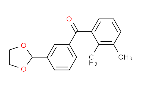 CAS No. 898779-30-1, 2,3-Dimethyl-3'-(1,3-dioxolan-2-yl)benzophenone