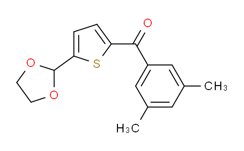 MC759226 | 898779-31-2 | 2-(3,5-Dimethylbenzoyl)-5-(1,3-dioxolan-2-yl)thiophene