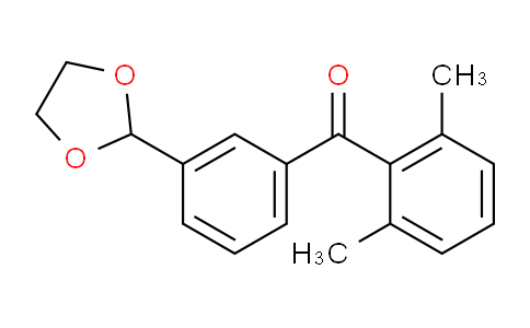 898779-39-0 | 2,6-Dimethyl-3'-(1,3-dioxolan-2-yl)benzophenone