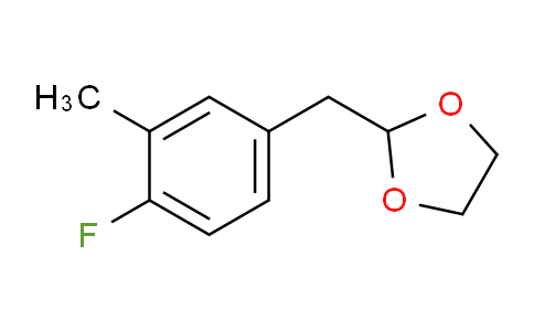 CAS No. 898785-07-4, 4-Fluoro-3-methyl (1,3-dioxolan-2-ylmethyl)benzene