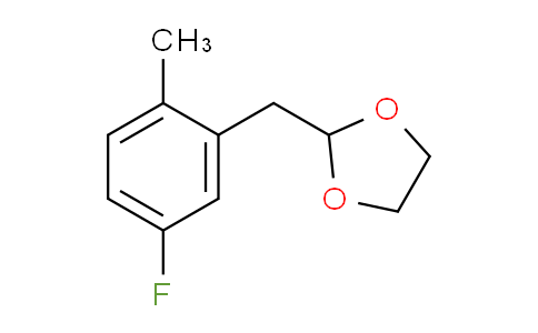CAS No. 898785-10-9, 5-Fluoro-2-methyl (1,3-dioxolan-2-ylmethyl)benzene