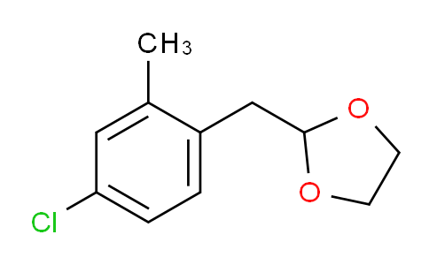 CAS No. 898785-13-2, 4-Chloro-2-methyl (1,3-dioxolan-2-ylmethyl)benzene