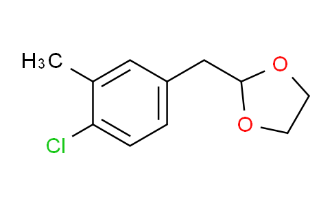 CAS No. 898785-16-5, 4-Chloro-3-methyl (1,3-dioxolan-2-ylmethyl)benzene