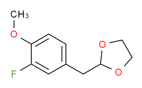 CAS No. 898785-19-8, 3-Fluoro-4-methoxy (1,3-dioxolan-2-ylmethyl)benzene