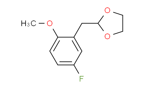 CAS No. 898785-22-3, 5-Fluoro-2-methoxy (1,3-dioxolan-2-ylmethyl)benzene