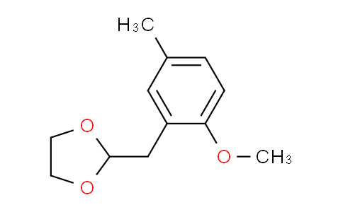 CAS No. 898785-31-4, 2-Methoxy-5-methyl(1,3-dioxolan-2-ylmethyl)benzene