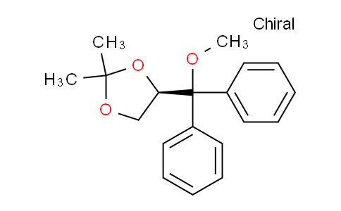 CAS No. 1486513-28-3, 1,3-Dioxolane, 4-(methoxydiphenylmethyl)-2,2-dimethyl-, (4R)-