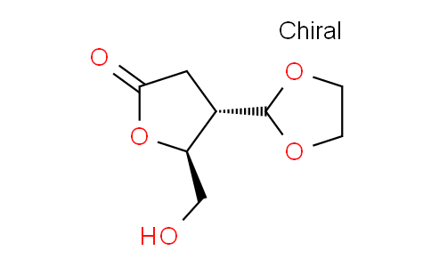 CAS No. 140156-47-4, (4S,5S)-4-(1,3-dioxolan-2-yl)-5-(hydroxymethyl)dihydrofuran-2(3H)-one