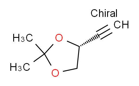 CAS No. 186521-82-4, (4R)-4-ethynyl-2,2-dimethyl-1,3-dioxolane