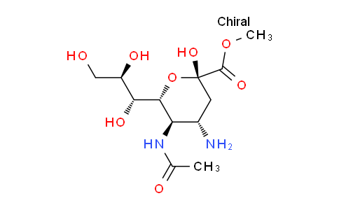 CAS No. 1360998-00-0, methyl (2S,4S,5R,6R)-5-acetamido-4-amino-2-hydroxy-6-((1R,2R)-1,2,3-trihydroxypropyl)tetrahydro-2H-pyran-2-carboxylate