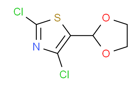 CAS No. 141764-85-4, 2,4-dichloro-5-(1,3-dioxolan-2-yl)thiazole