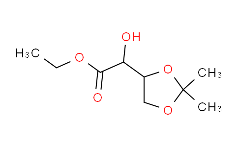 CAS No. 103795-12-6, Ethyl 2-(2,2-dimethyl-1,3-dioxolan-4-yl)-2-hydroxyacetate