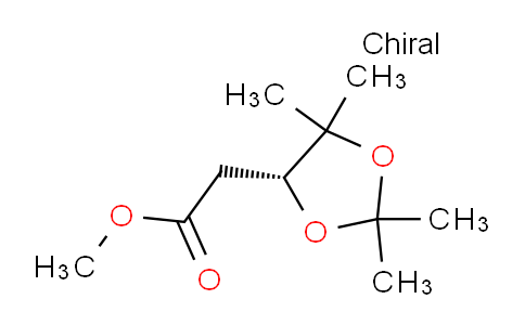 CAS No. 1263279-44-2, (R)-Methyl 2-(2,2,5,5-tetramethyl-1,3-dioxolan-4-yl)acetate