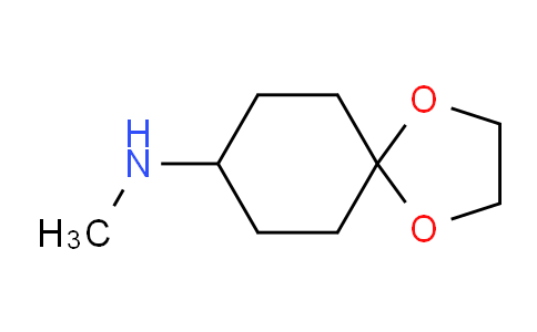 CAS No. 166398-41-0, N-Methyl-1,4-dioxaspiro[4.5]decan-8-amine