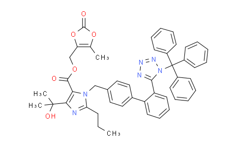 CAS No. 144690-92-6, 5-(1-Hydroxy-1-methyl-ethyl)-2-propyl-3-[2'-(1-trityl-1H-tetrazol-5-yl)-biphenyl-4-ylmethyl]-3H-imidazole-4-carboxylic acid 5-methyl-2-oxo-[1,3]dioxol-4-ylmethyl ester