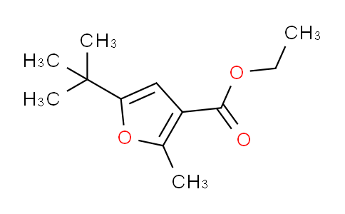 CAS No. 38453-94-0, ethyl 5-(tert-butyl)-2-methylfuran-3-carboxylate
