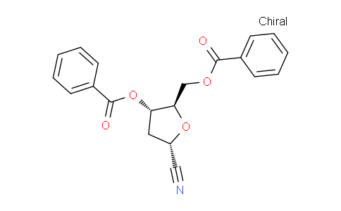 CAS No. 127676-66-8, ((2R,3S,5S)-3-(Benzoyloxy)-5-cyanotetrahydrofuran-2-yl)methyl benzoate
