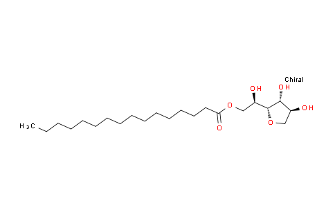 CAS No. 26266-57-9, (R)-2-((2R,3R,4S)-3,4-dihydroxytetrahydrofuran-2-yl)-2-hydroxyethyl palmitate
