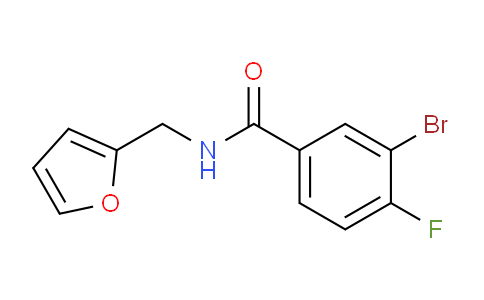 CAS No. 1065074-07-8, 3-bromo-4-fluoro-N-(furan-2-ylmethyl)benzamide