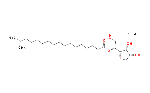 CAS No. 54392-26-6, (R)-1-((2S,3R,4S)-3,4-dihydroxytetrahydrofuran-2-yl)-2-hydroxyethyl 16-methylheptadecanoate