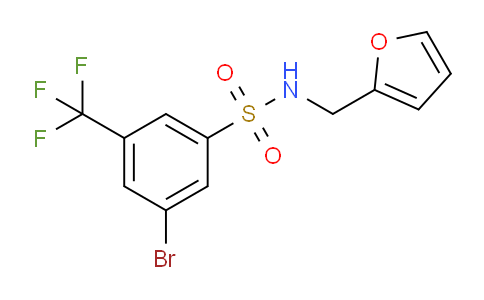 CAS No. 951884-84-7, 3-Bromo-N-(furan-2-ylmethyl)-5-(trifluoromethyl)-benzenesulfonamide