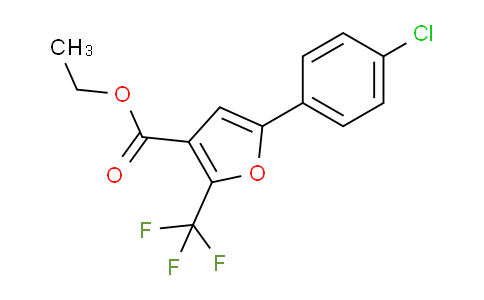 CAS No. 175276-59-2, Ethyl 5-(4-chlorophenyl)-2-(trifluoromethyl)-3-furoate