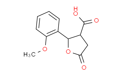 CAS No. 117621-06-4, 2-(2-Methoxyphenyl)-5-oxotetrahydrofuran-3-carboxylic acid
