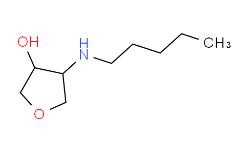 CAS No. 1178075-08-5, 4-(pentylamino)tetrahydrofuran-3-ol