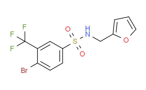 CAS No. 1020252-97-4, 4-Bromo-N-(furan-2-ylmethyl)-3-(trifluoromethyl)-benzenesulfonamide
