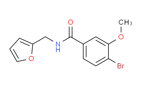 CAS No. 1072944-36-5, 4-bromo-N-(furan-2-ylmethyl)-3-methoxybenzamide