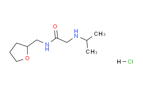 CAS No. 1183267-97-1, 2-(isopropylamino)-N-((tetrahydrofuran-2-yl)methyl)acetamide hydrochloride