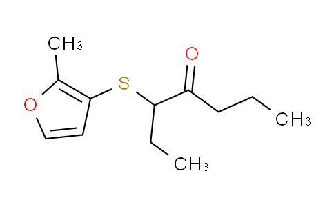 CAS No. 61295-41-8, 3-((2-Methylfuran-3-yl)thio)heptan-4-one