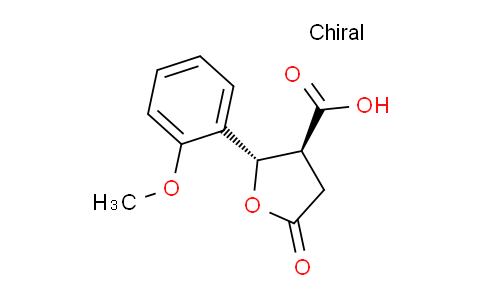 CAS No. 99226-02-5, trans-2-(2-Methoxyphenyl)-5-oxotetrahydrofuran-3-carboxylic acid