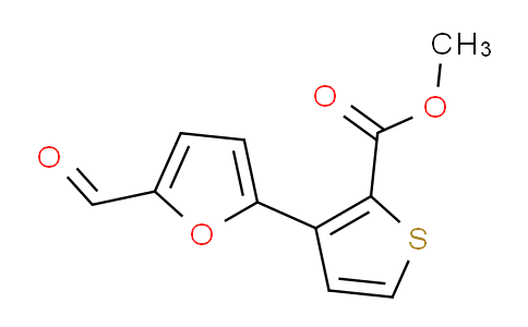 CAS No. 255828-29-6, Methyl 3-(5-formylfuran-2-yl)thiophene-2-carboxylate