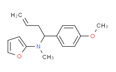CAS No. 340025-61-8, N-(Furan-2-ylmethyl)-1-(4-methoxyphenyl)but-3-en-1-amine