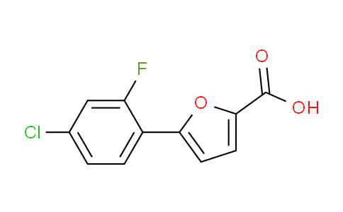 CAS No. 1094322-52-7, 5-(4-chloro-2-fluorophenyl)furan-2-carboxylic acid