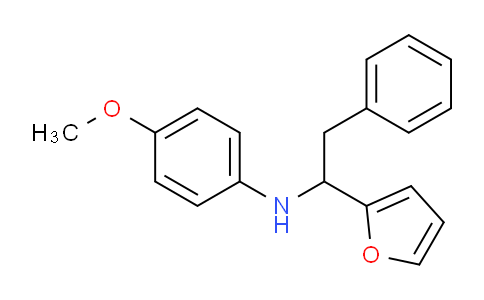 CAS No. 436087-20-6, N-(1-(Furan-2-yl)-2-phenylethyl)-4-methoxyaniline