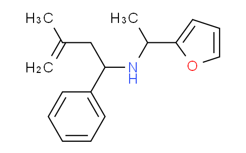 CAS No. 436096-85-4, N-(1-(Furan-2-yl)ethyl)-3-methyl-1-phenylbut-3-en-1-amine