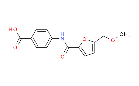 CAS No. 330638-42-1, 4-(5-(Methoxymethyl)furan-2-carboxamido)benzoic acid