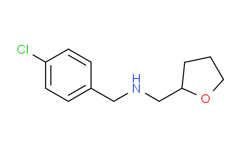 CAS No. 351436-78-7, N-(4-Chlorobenzyl)-1-(tetrahydrofuran-2-yl)methanamine