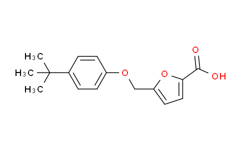 CAS No. 74556-54-0, 5-((4-(tert-butyl)phenoxy)methyl)furan-2-carboxylic acid