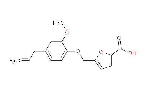 CAS No. 380173-90-0, 5-((4-Allyl-2-methoxyphenoxy)methyl)furan-2-carboxylic acid