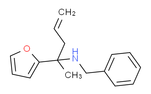 CAS No. 435345-35-0, Benzyl-(1-furan-2-yl-1-methyl-but-3-enyl)-amine