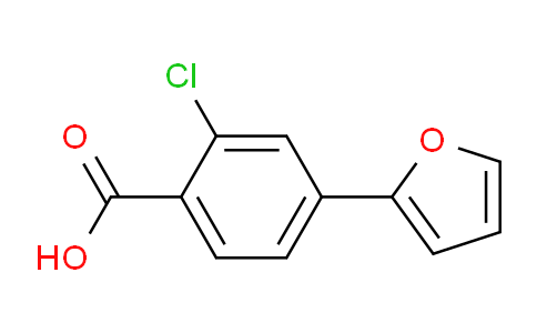 CAS No. 1237141-26-2, 2-Chloro-4-(furan-2-yl)benzoic acid