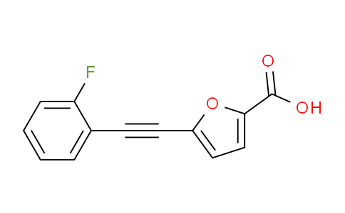 CAS No. 725228-51-3, 5-((2-Fluorophenyl)ethynyl)furan-2-carboxylic acid