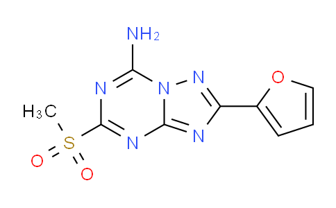 CAS No. 139181-28-5, 2-(furan-2-yl)-5-methylsulfonyl-[1,2,4]triazolo[1,5-a][1,3,5]triazin-7-amine